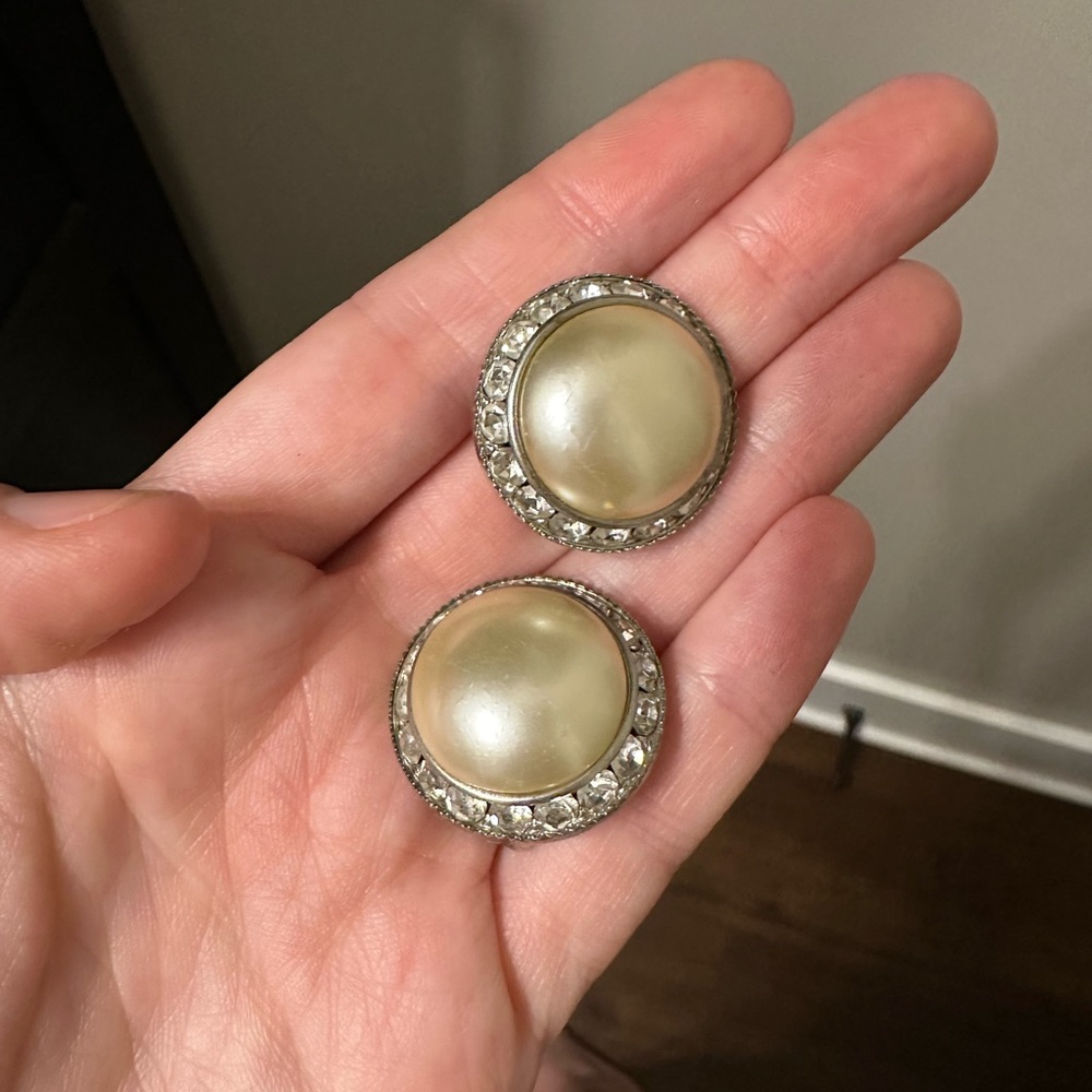 Vintage costume jewelry clip ons
